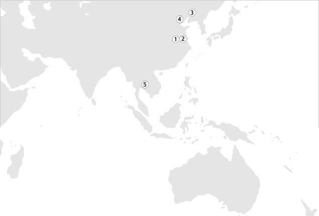 Location Map of Diversified Products Plants (Asia Pacific)