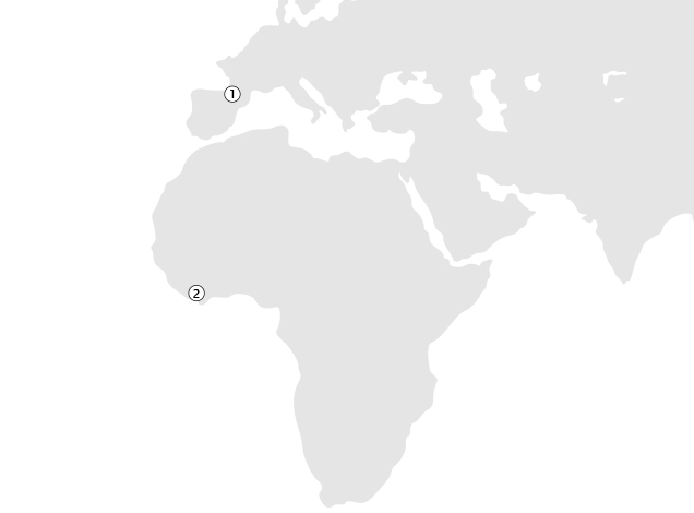 Location Map of Raw Materials Plants (Europe)