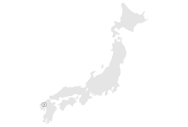 Location Map of Raw Materials Plants (Japan)