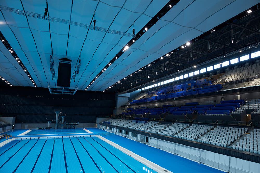 the Tokyo Aquatics Centre