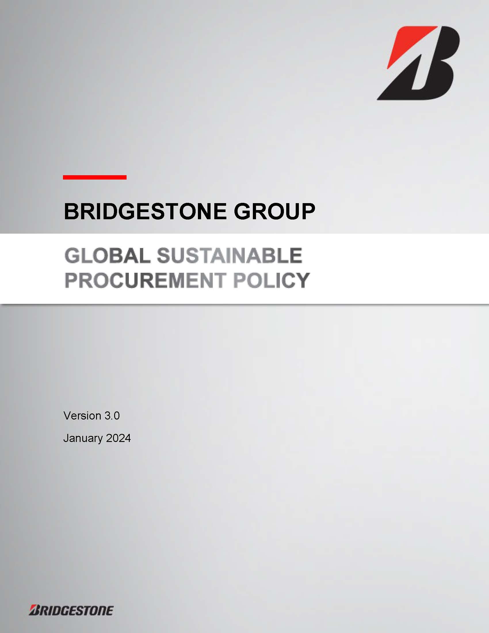 Global Sustainable Procurement Policy