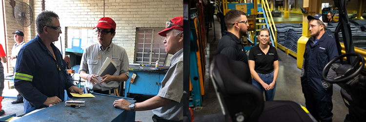 On-site interview (Left: South Africa, Right: United States)