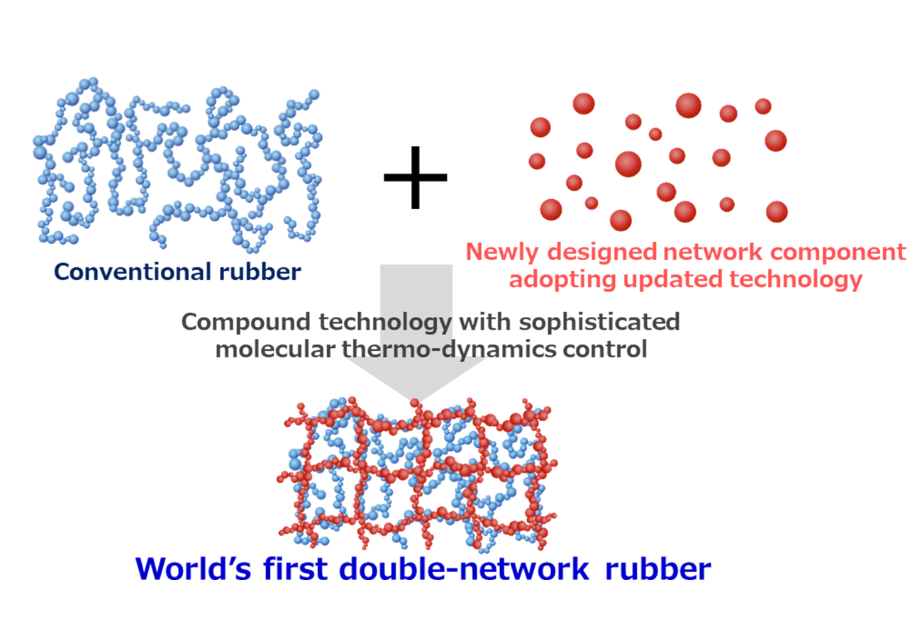Structure of Double-Network Rubber