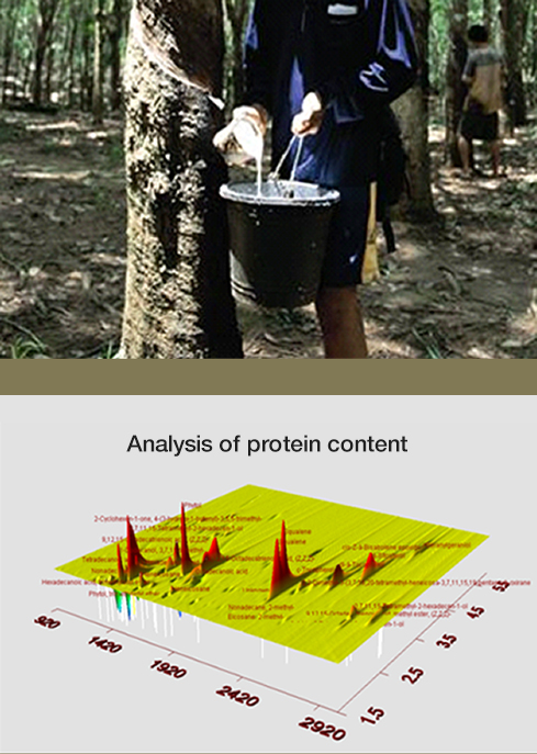 Diagnosis by latex component analysis